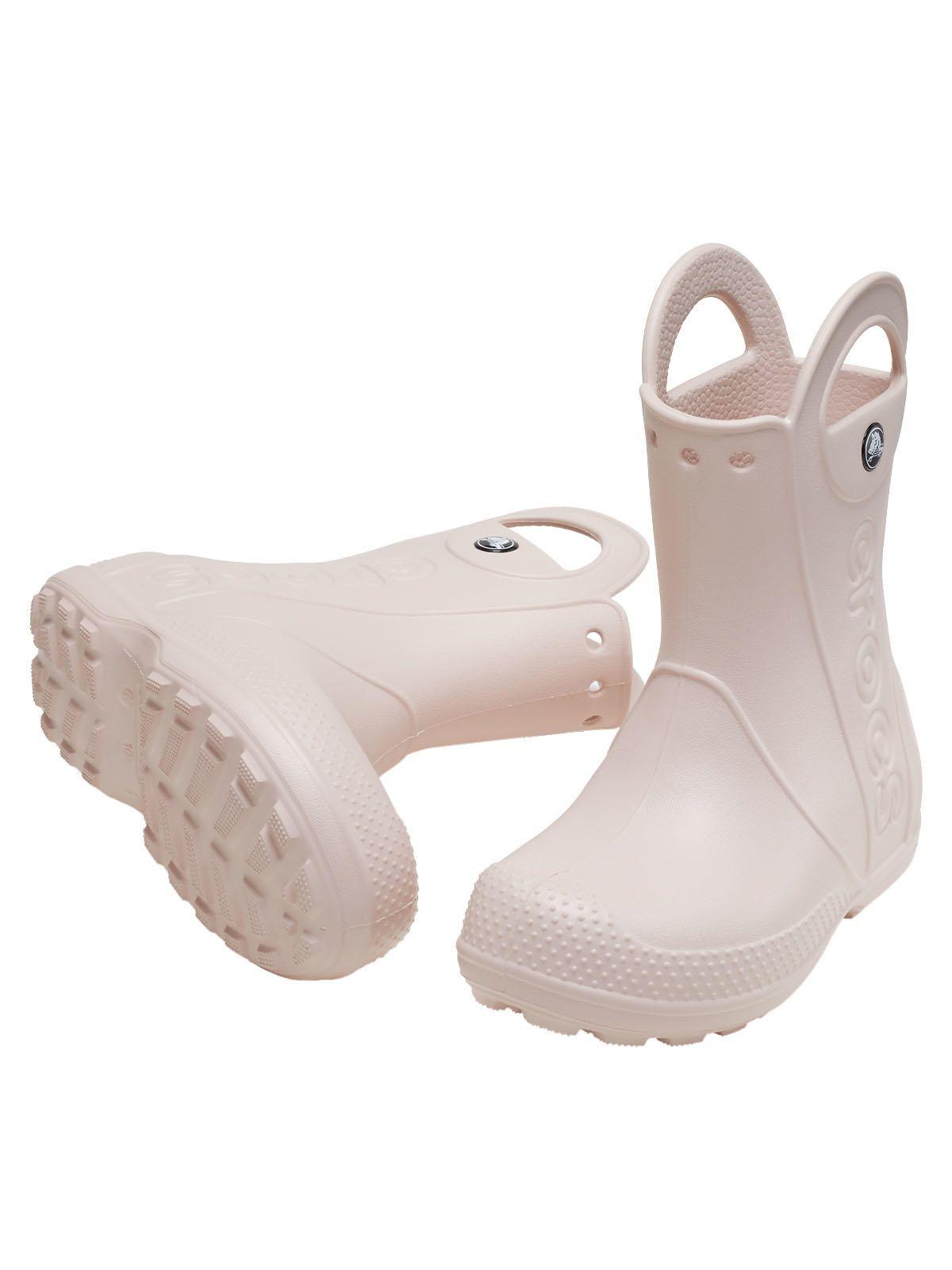 Bota de agua Crocs Niño Handle It Rain Kids Rosado-3