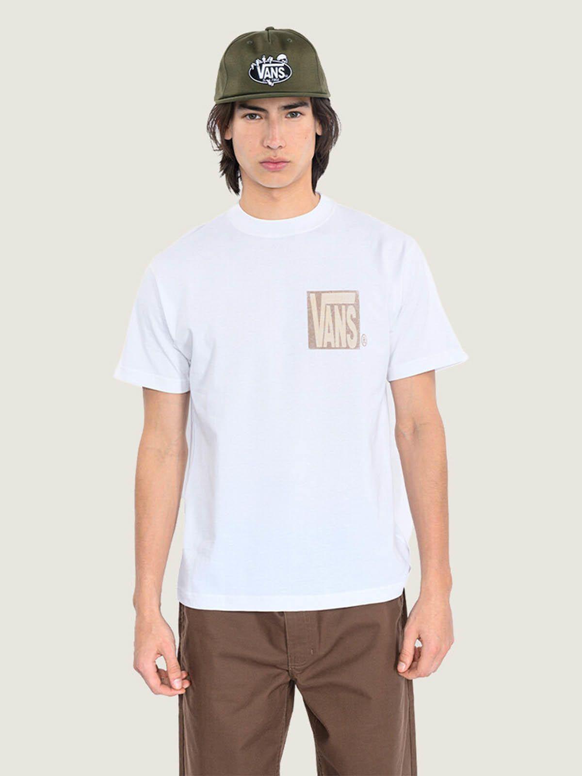 Polera M/C Hombre Stretch Stack Crackl Blanco-3