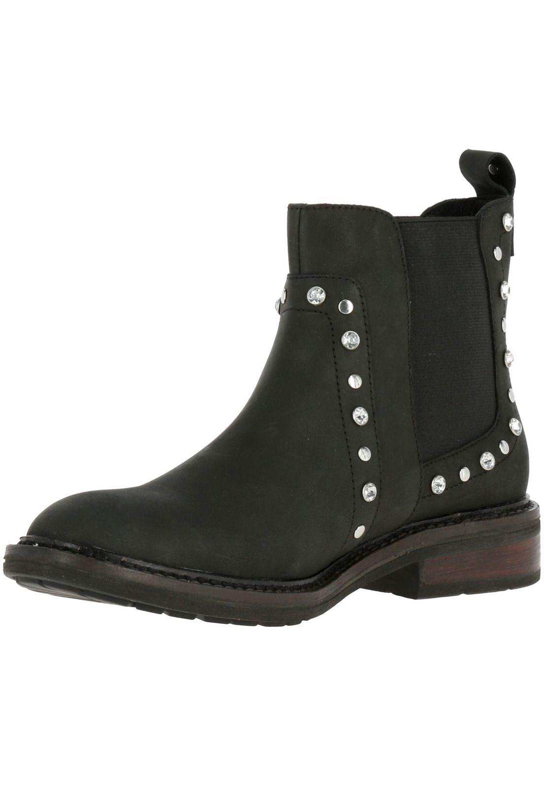 Botin Cuero Mujer Ondy Negro-1