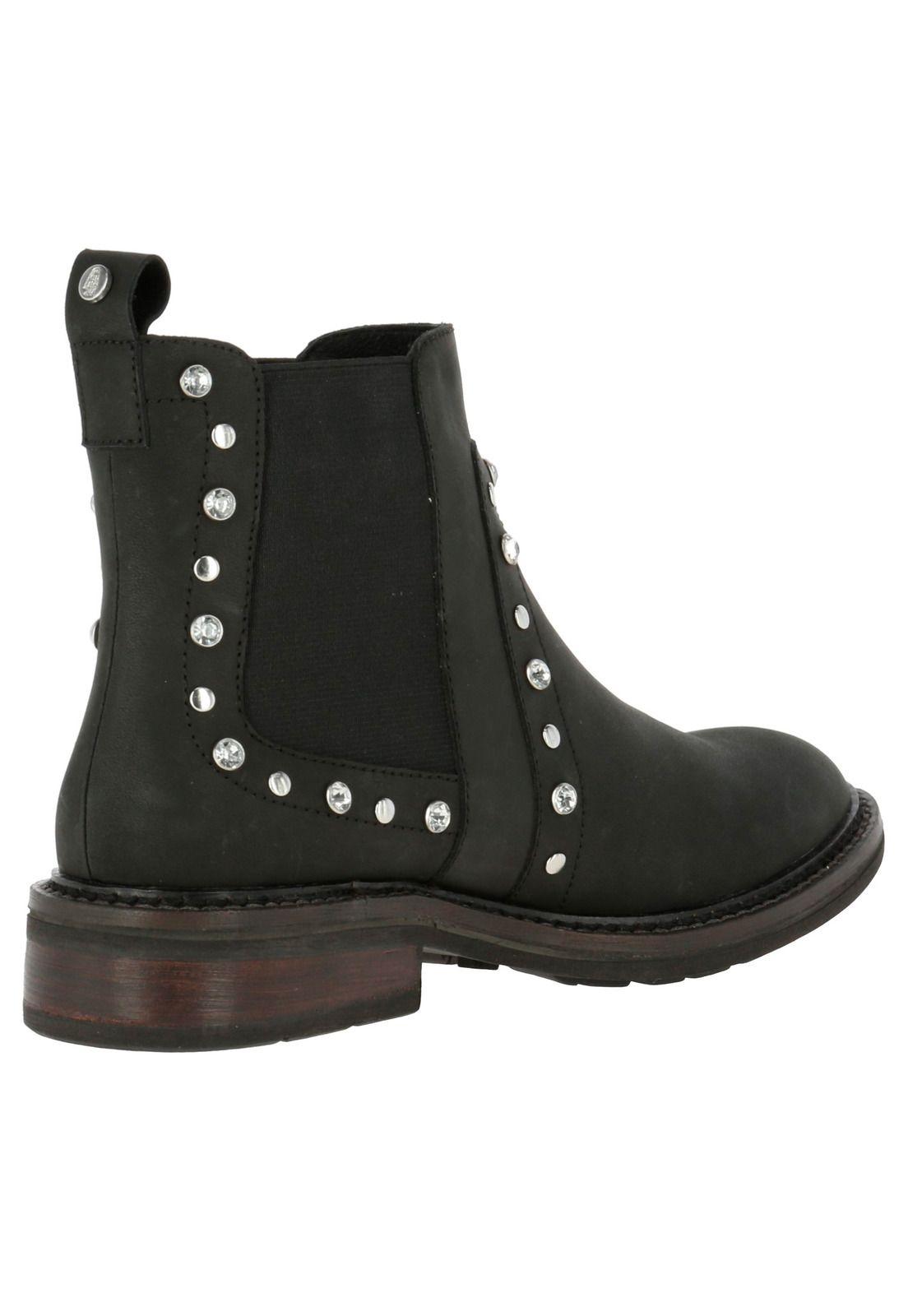 Botin Cuero Mujer Ondy Negro-4