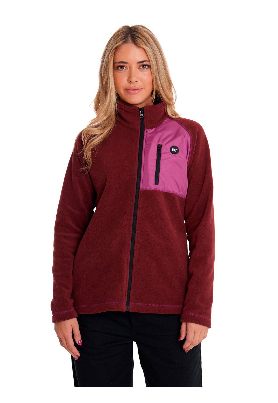 Polar Mujer W Polar Fleece Utility Full ZipRojo-4