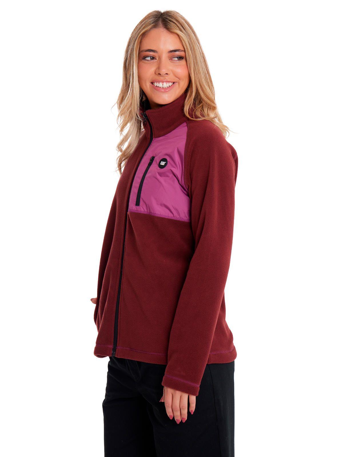 Polar Mujer W Polar Fleece Utility Full ZipRojo-1