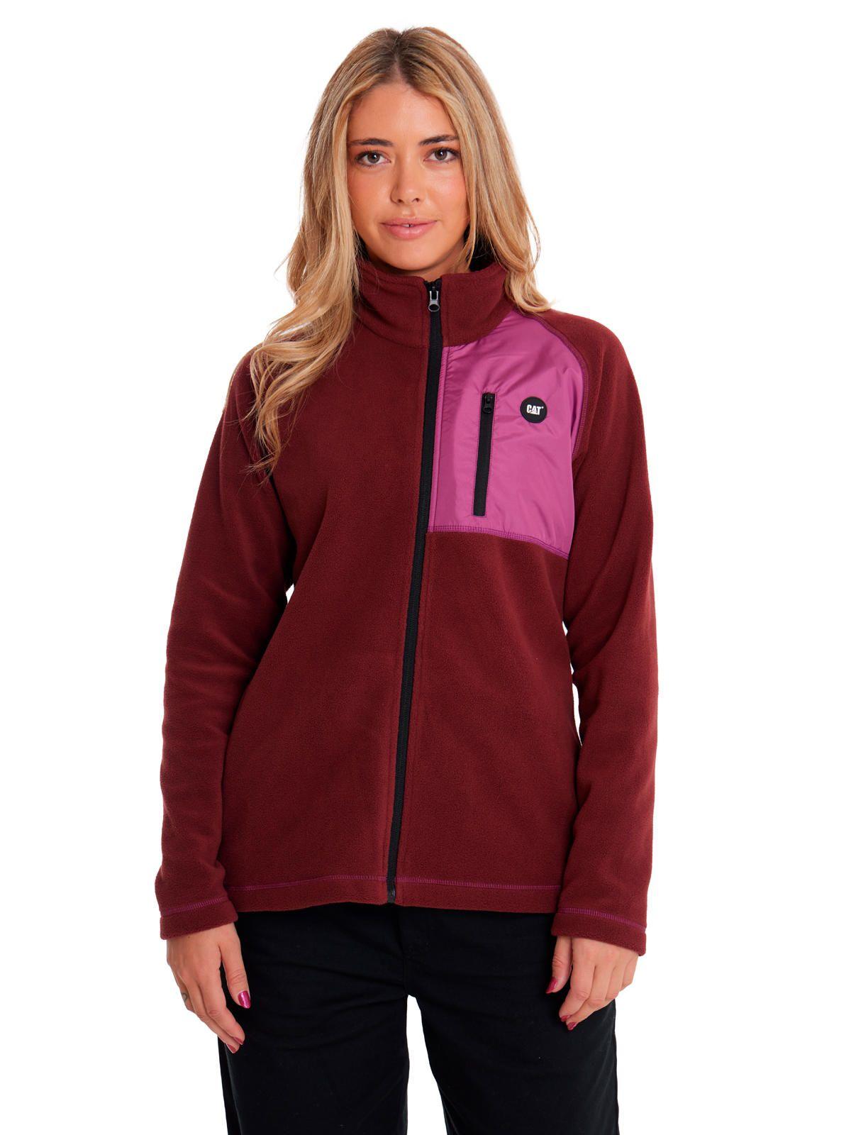 Polar Mujer W Polar Fleece Utility Full ZipRojo-4