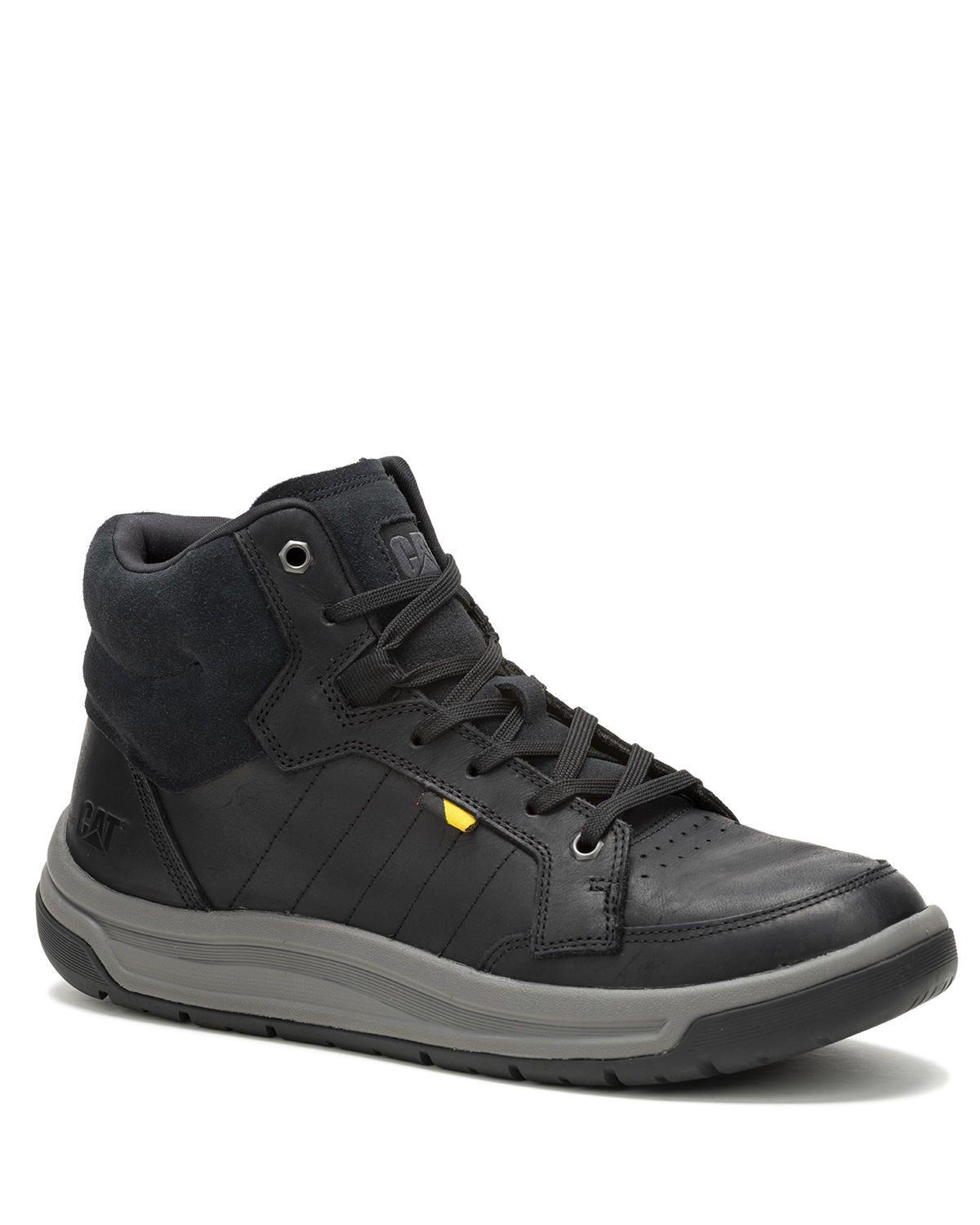 Zapatilla cuero con caña Apa Cush Mid Negro Hombre-0