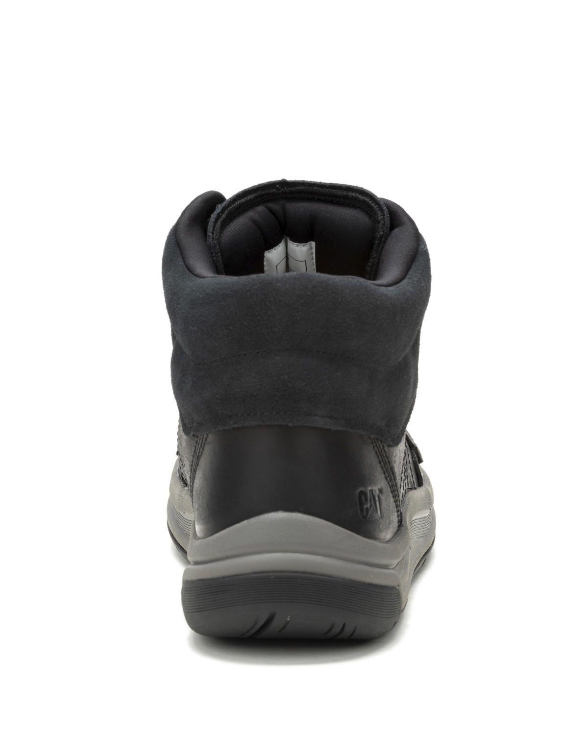 Zapatilla cuero con caña Apa Cush Mid Negro Hombre-4