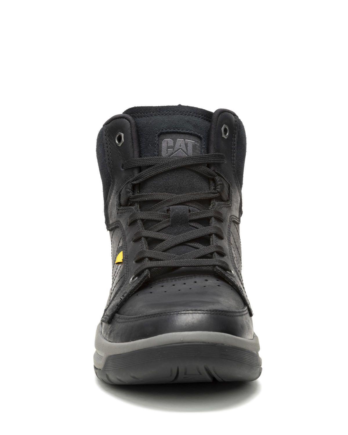 Zapatilla cuero con caña Apa Cush Mid Negro Hombre-5