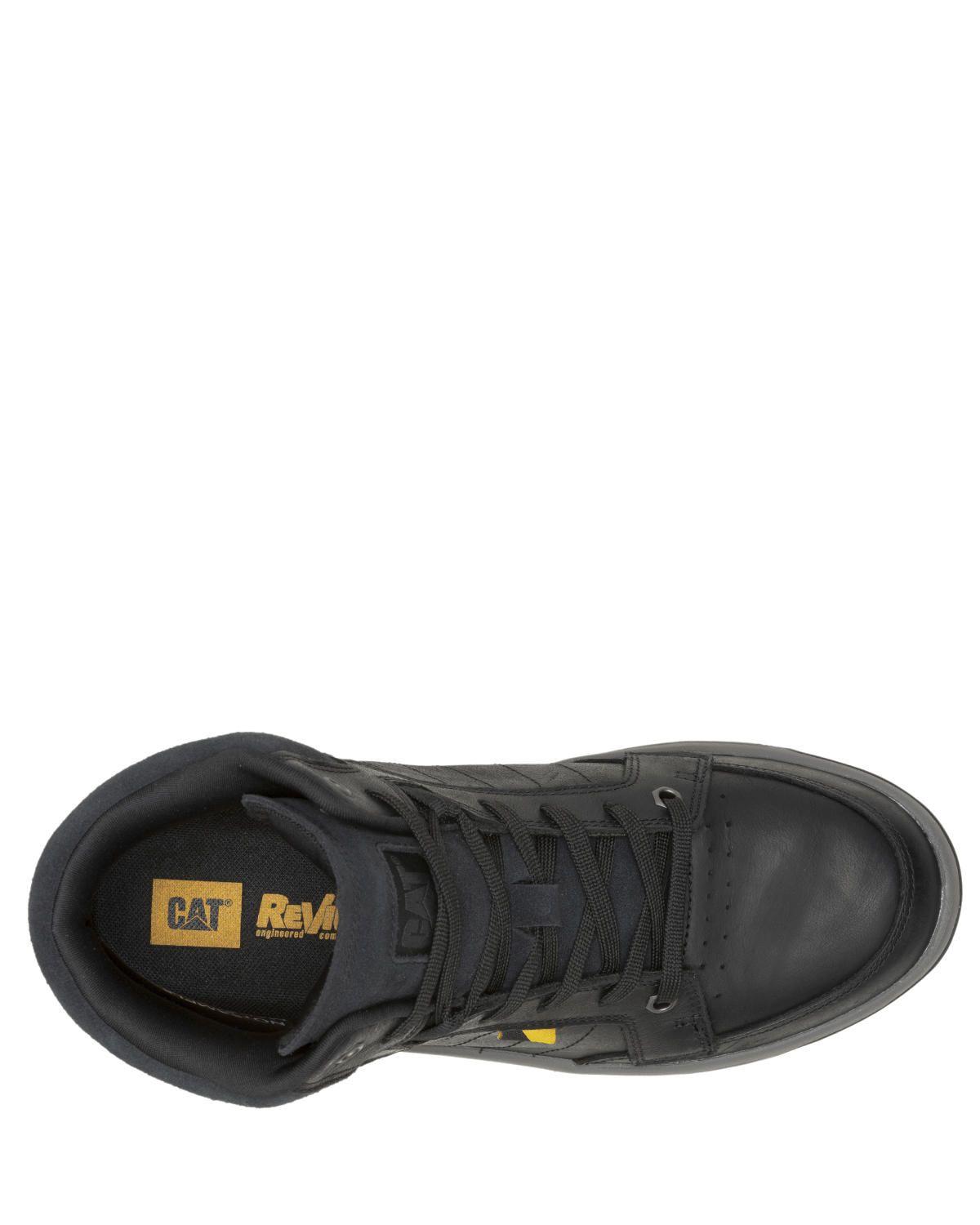 Zapatilla cuero con caña Apa Cush Mid Negro Hombre-6