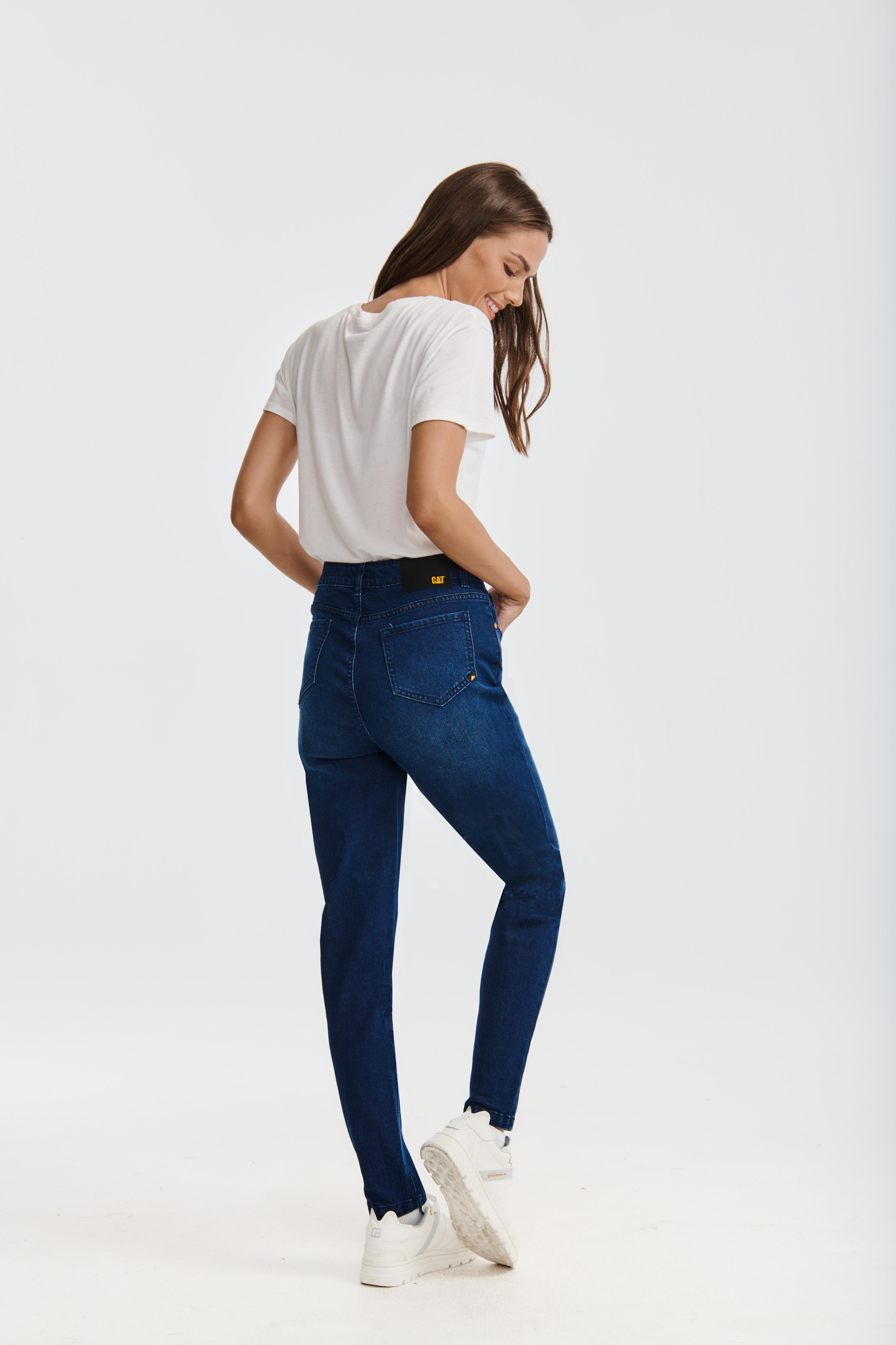 Jeans Mujer Triblend Stretch Mid-Rise Skinny Azul-3