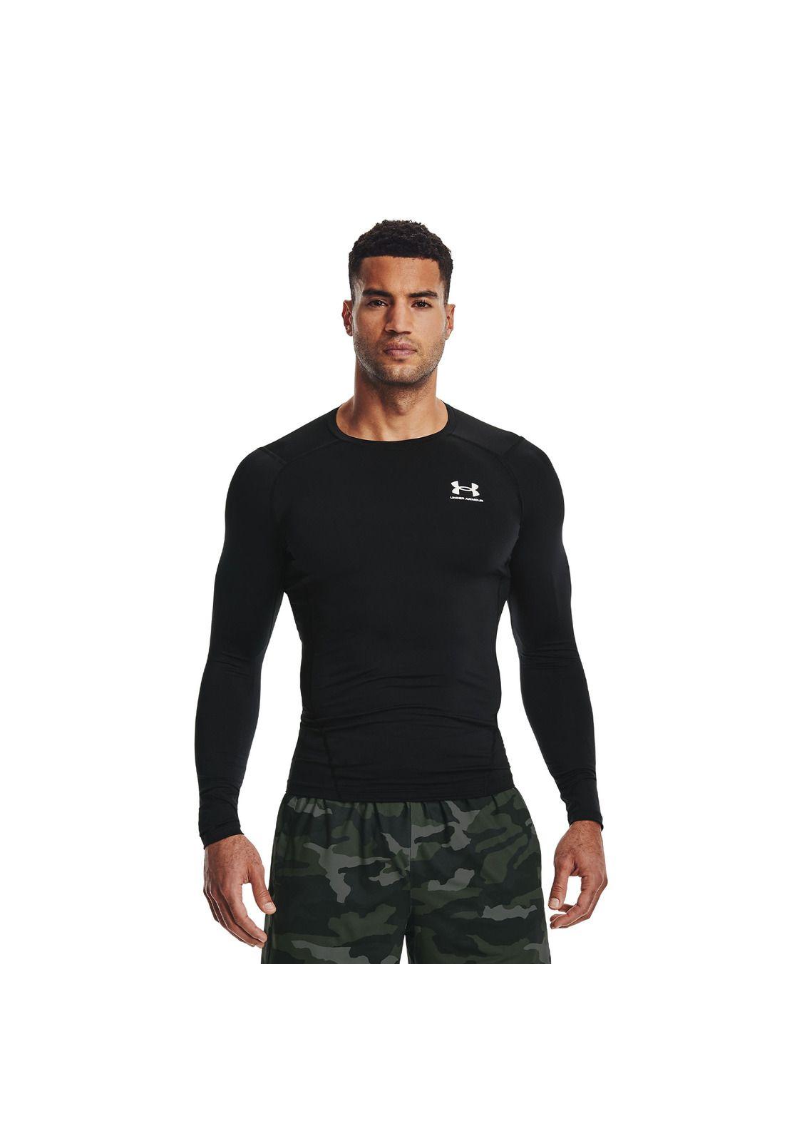 Primera capa HeatGear® para hombre Negro-3