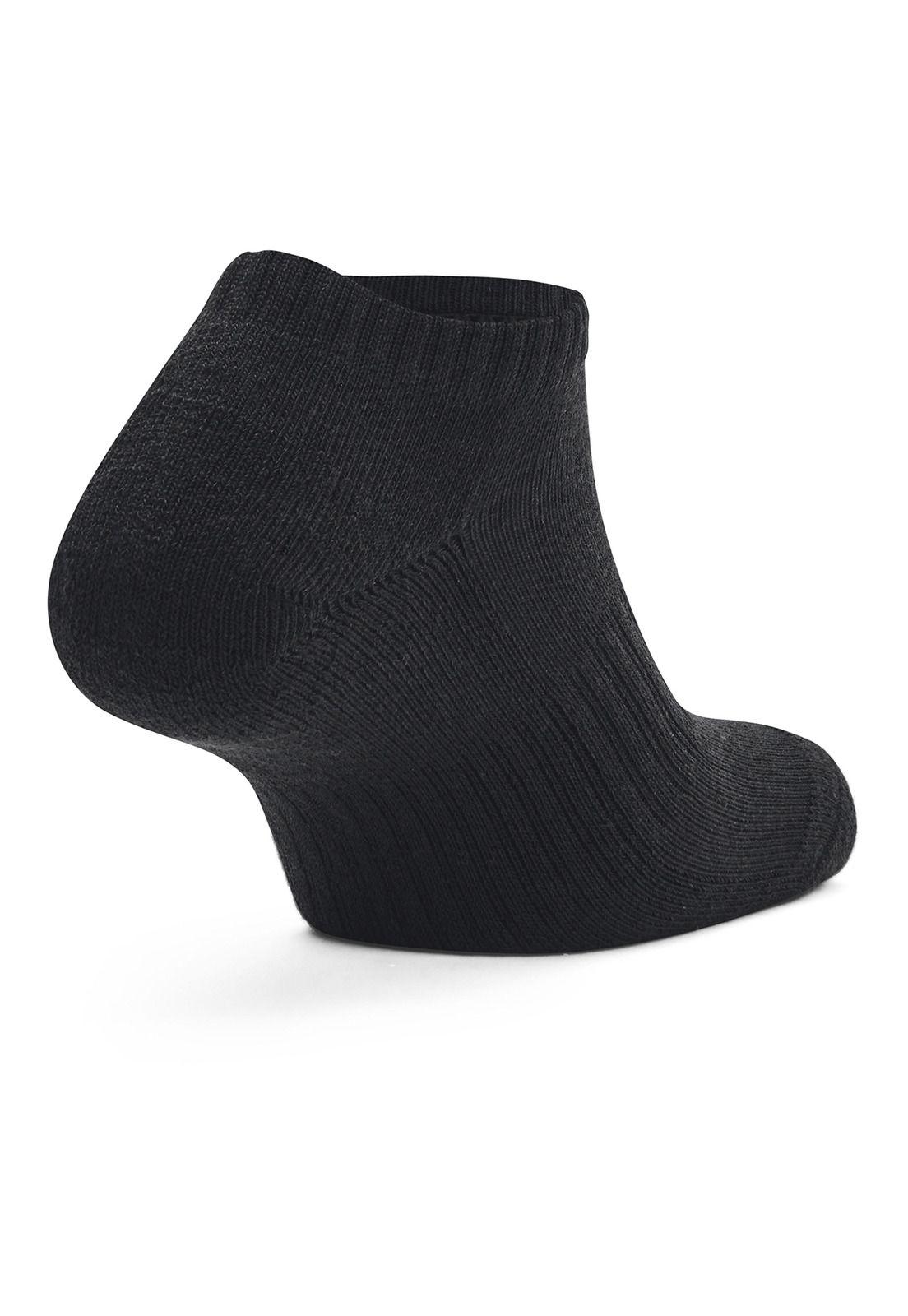 Pack 3 Calcetines Unisex UA Core No Show Negro-1