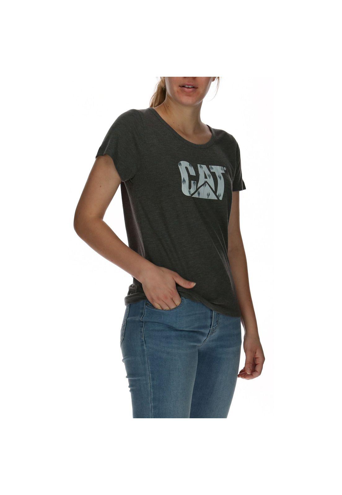 Polera Mujer Logo Gris-2