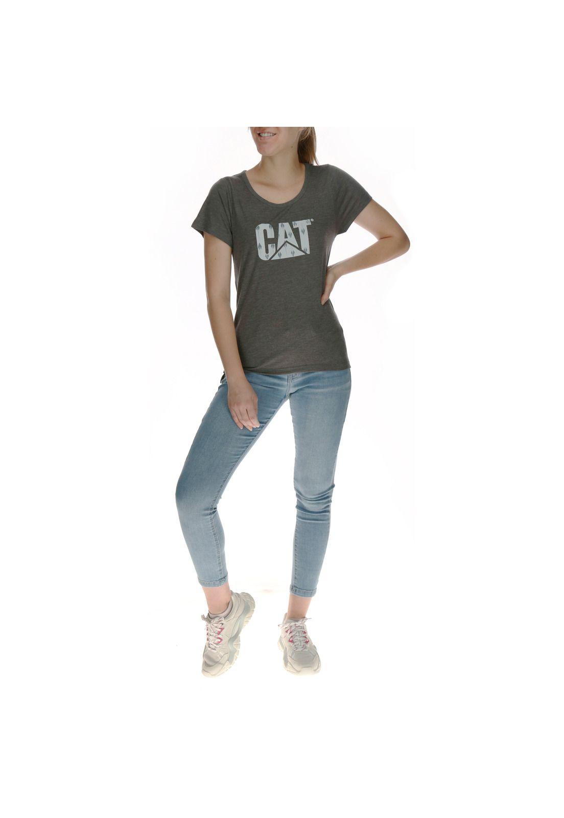 Polera Mujer Logo Gris-3