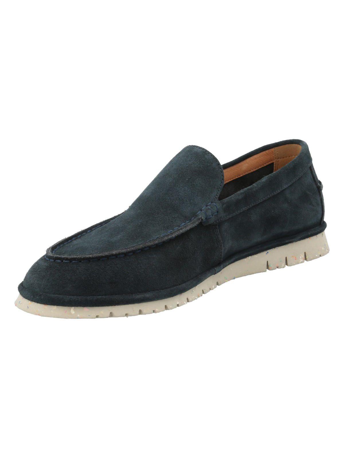 Mocasín Cuero Hombre Piastri Azul-4