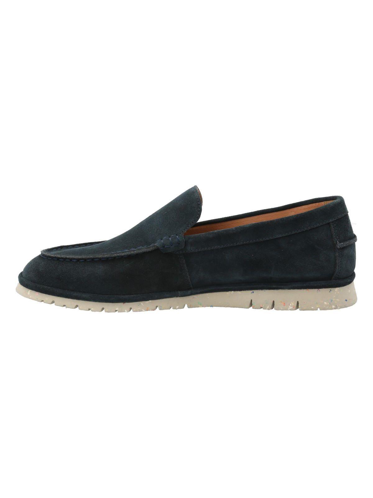 Mocasín Cuero Hombre Piastri Azul-5