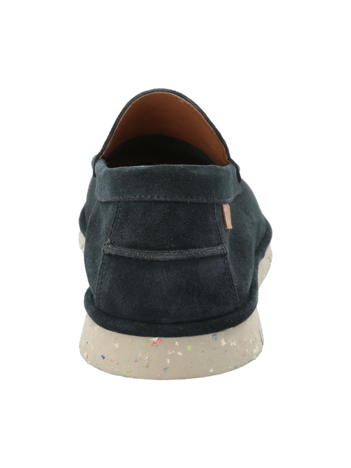 Mocasín Cuero Hombre Piastri Azul-6