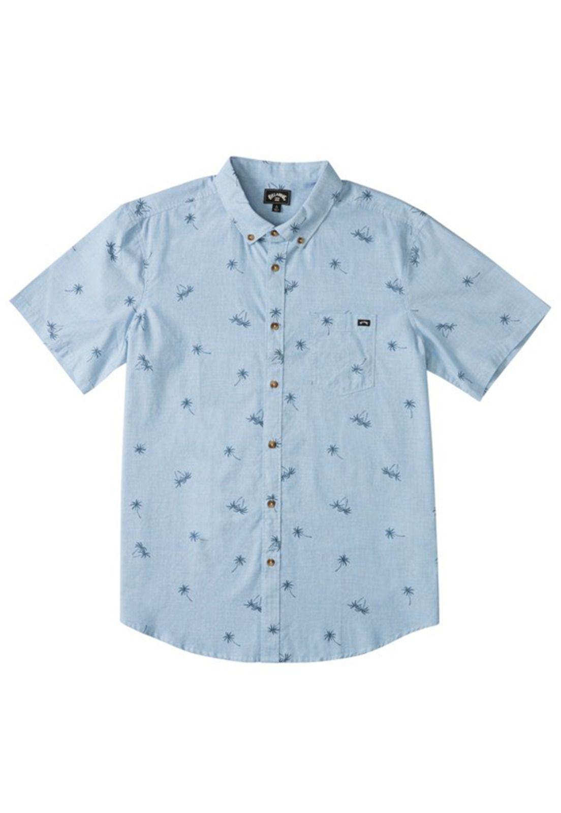 Camisa M/C Hombre Sundays Mini Celeste-4