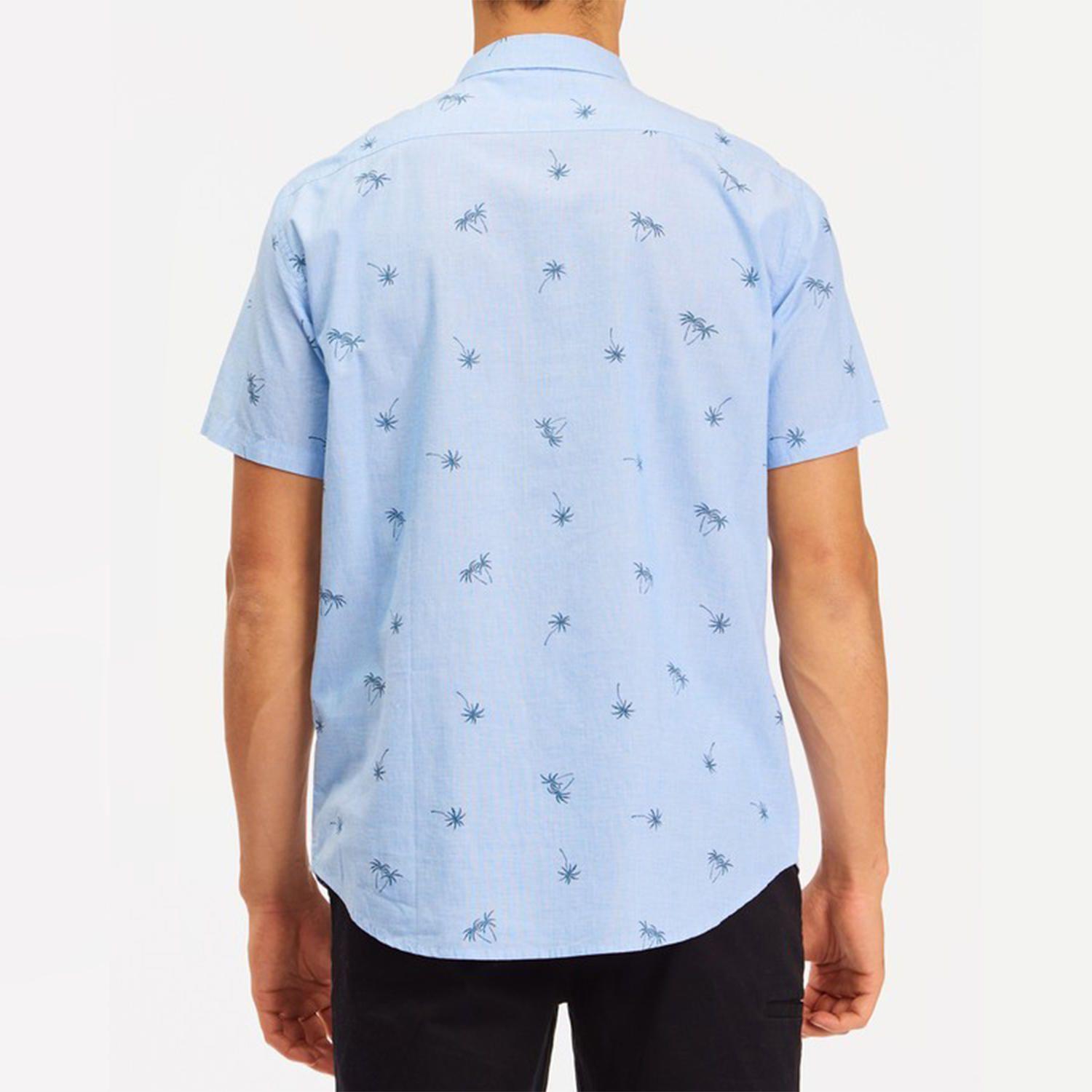 Camisa M/C Hombre Sundays Mini Celeste-2
