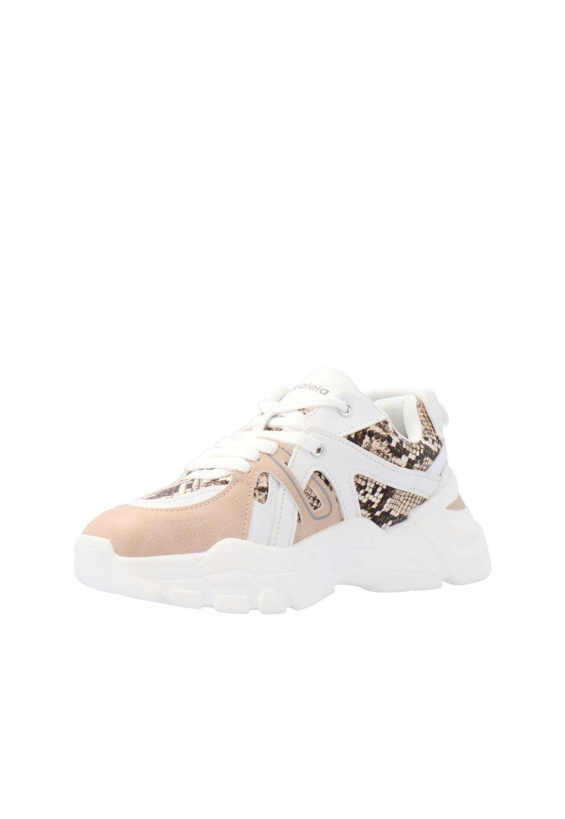 Zapatilla Alessandra Blanco / Beige-3