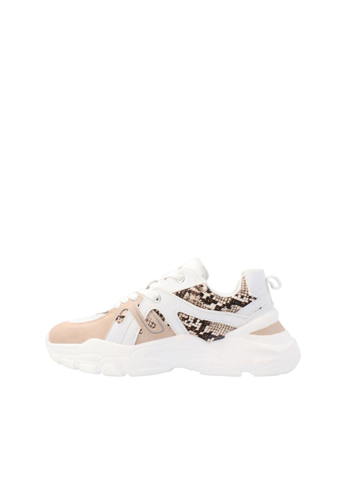 Zapatilla Alessandra Blanco / Beige-4