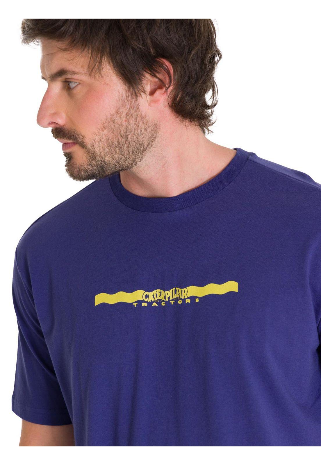 Polera Casual Projects Graphic 5 Hombre Indigo-4