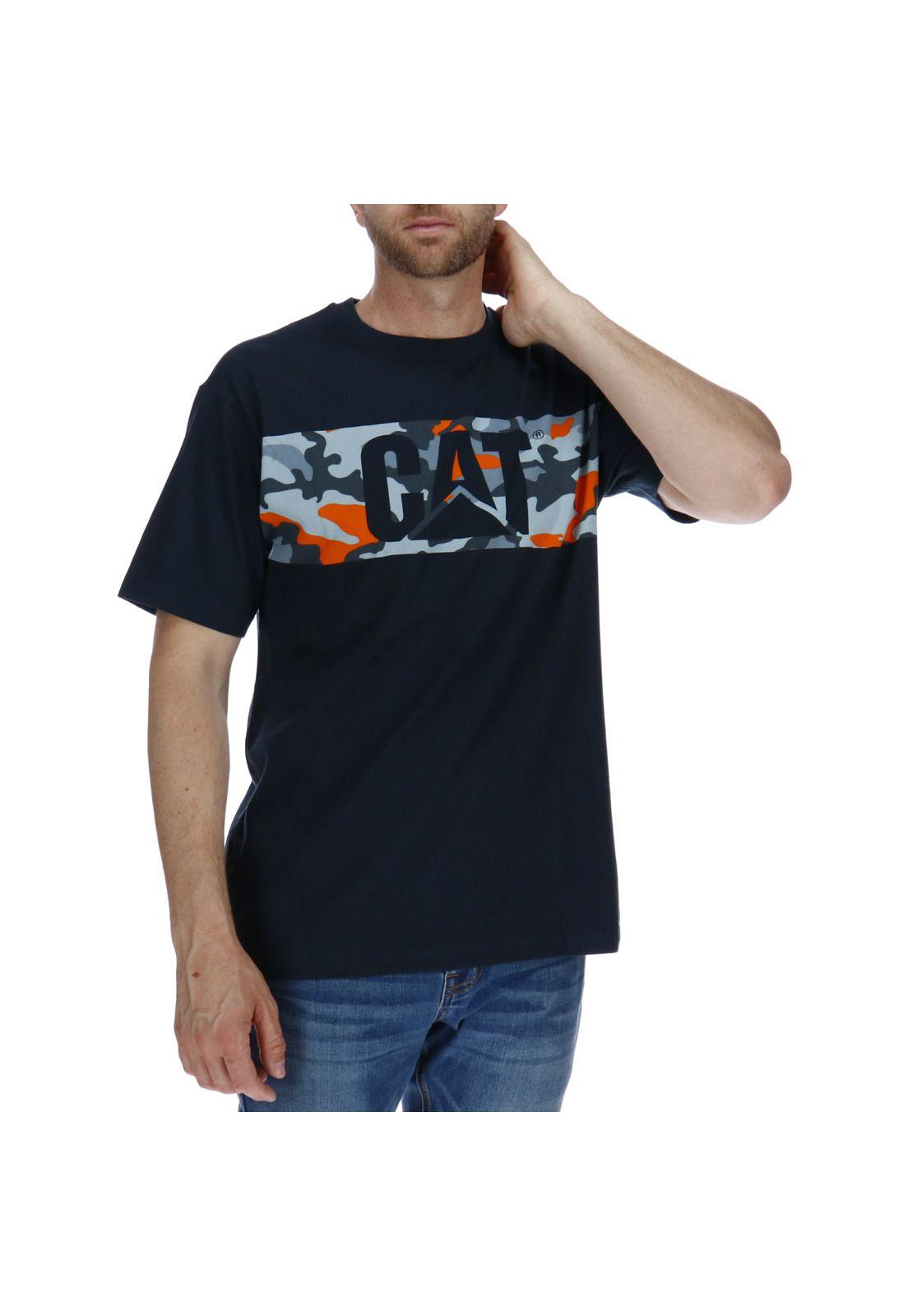 Polera Hombre Camo Print Azul-3