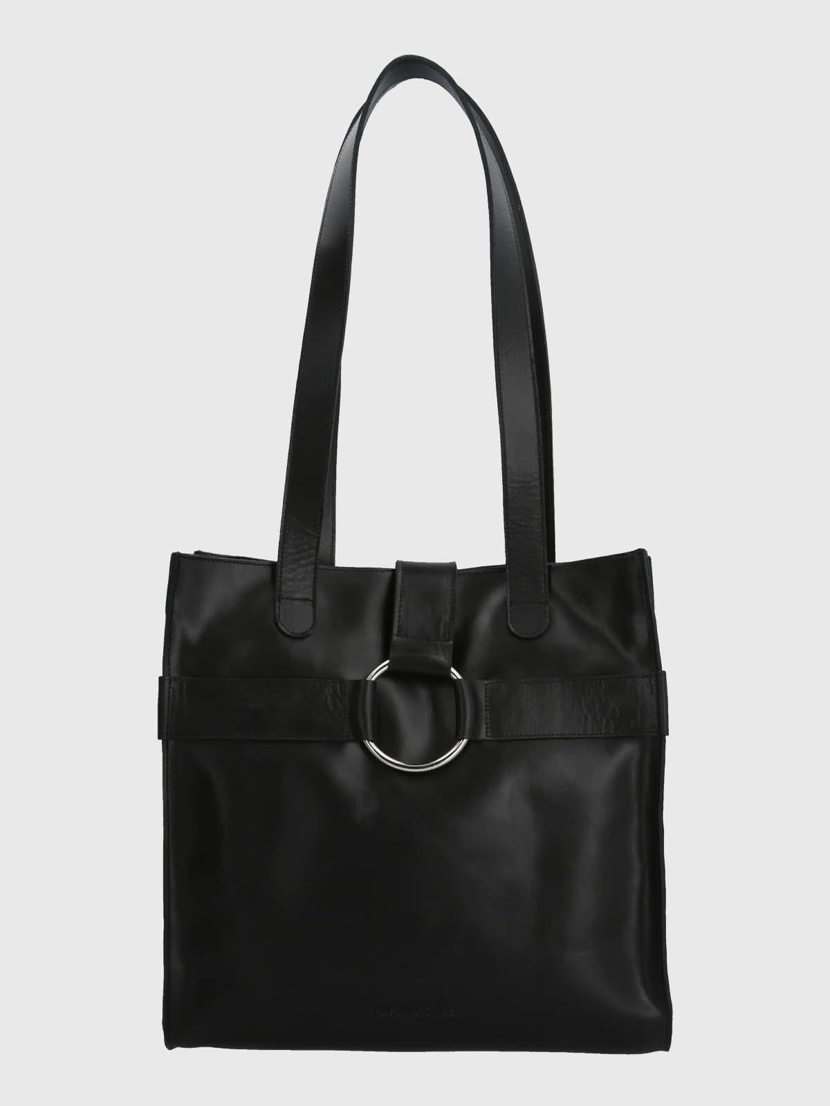 Cartera Cuero Mujer Drake Bag Negro-0