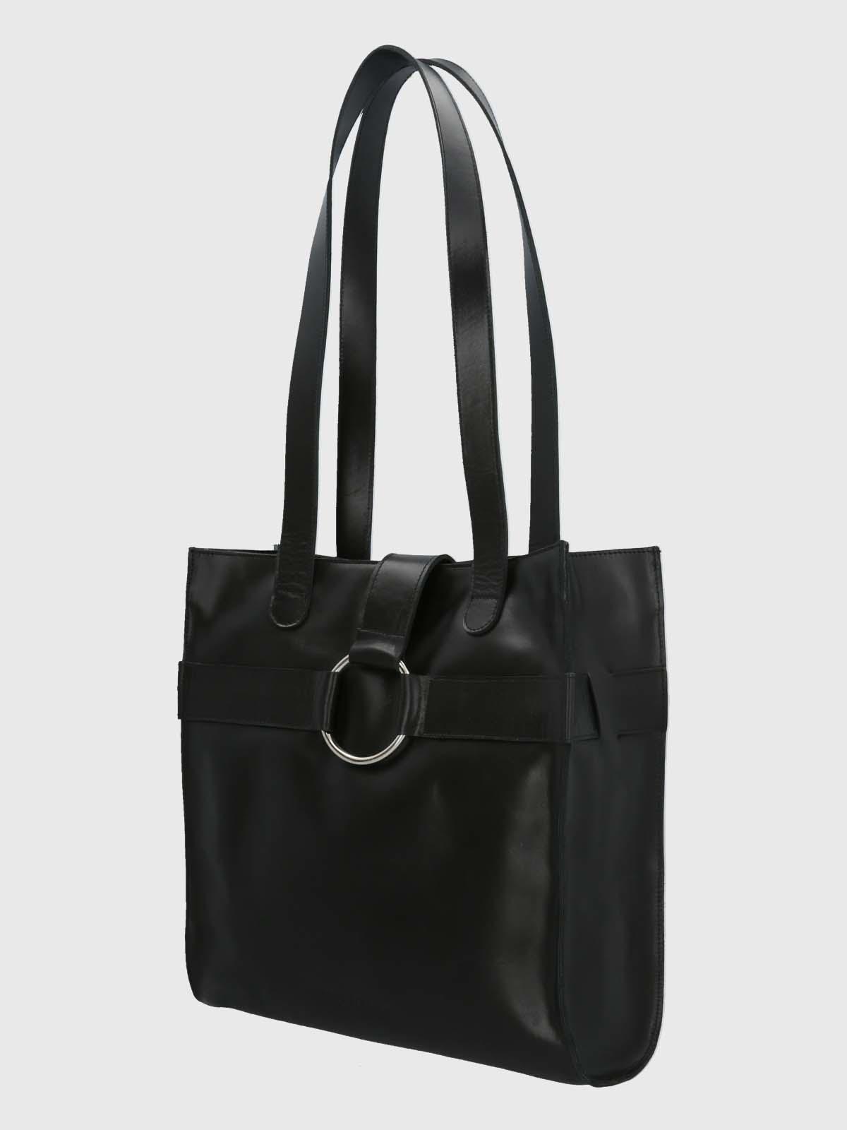 Cartera Cuero Mujer Drake Bag Negro-1