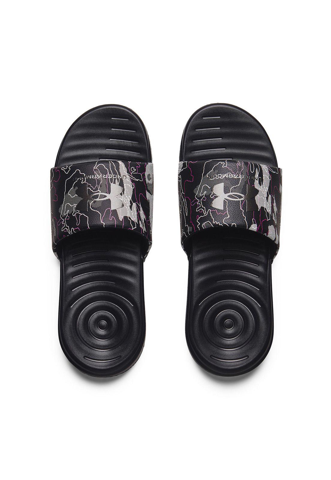 Sandalias UA Ansa Graphic para hombre Negro-4