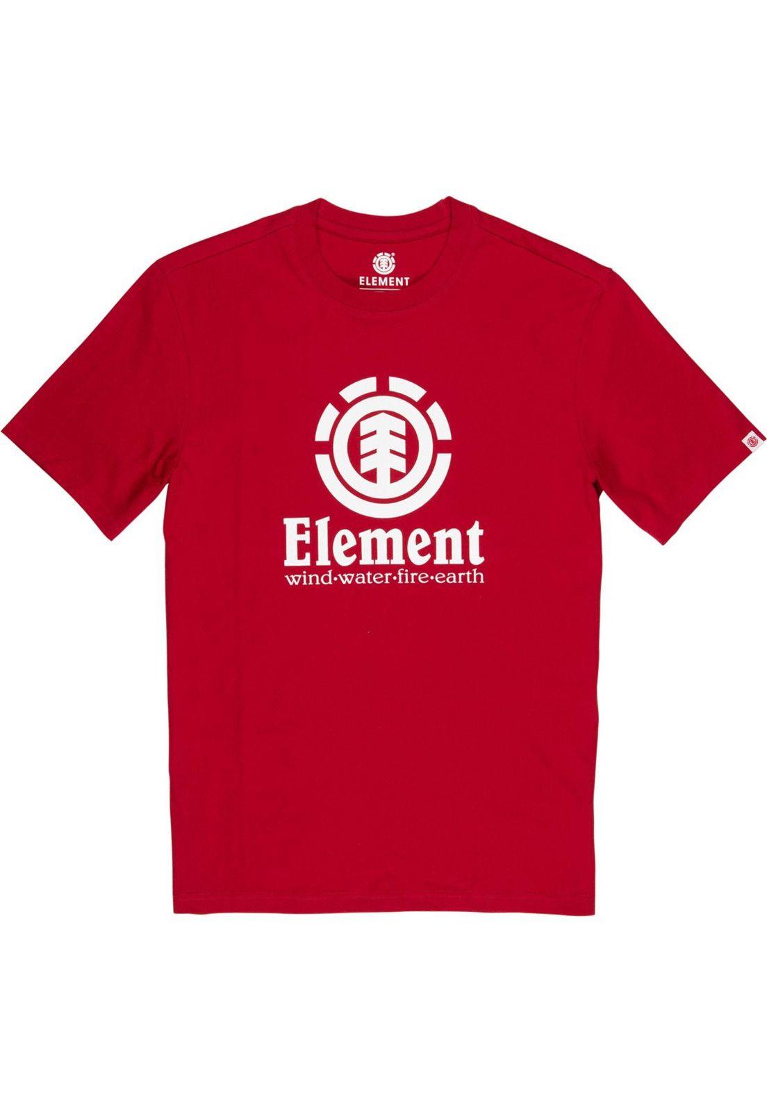 Polera M/C Vertical Ss Rojo Hombre Element-0
