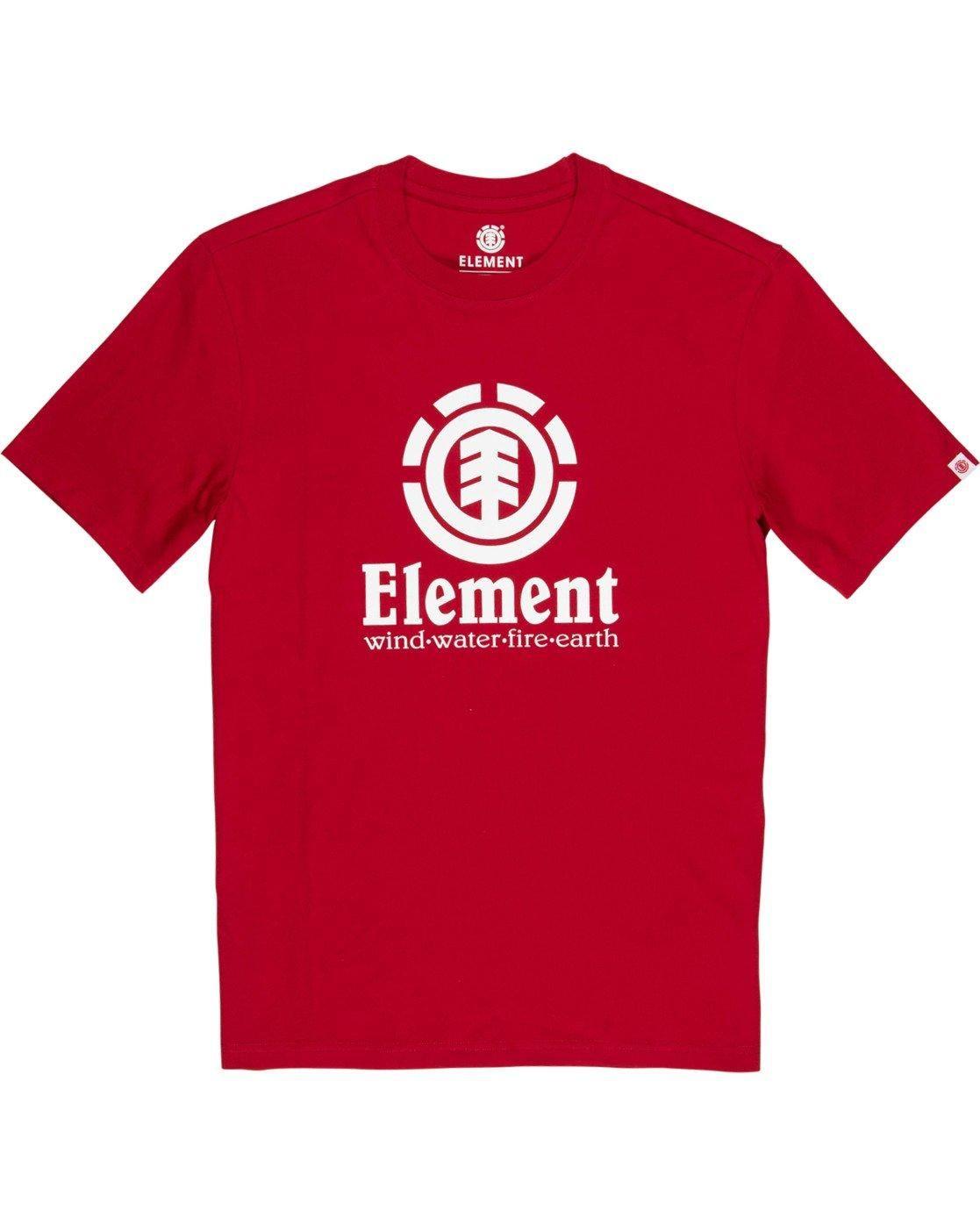 Polera M/C Vertical Ss Rojo Hombre Element-0