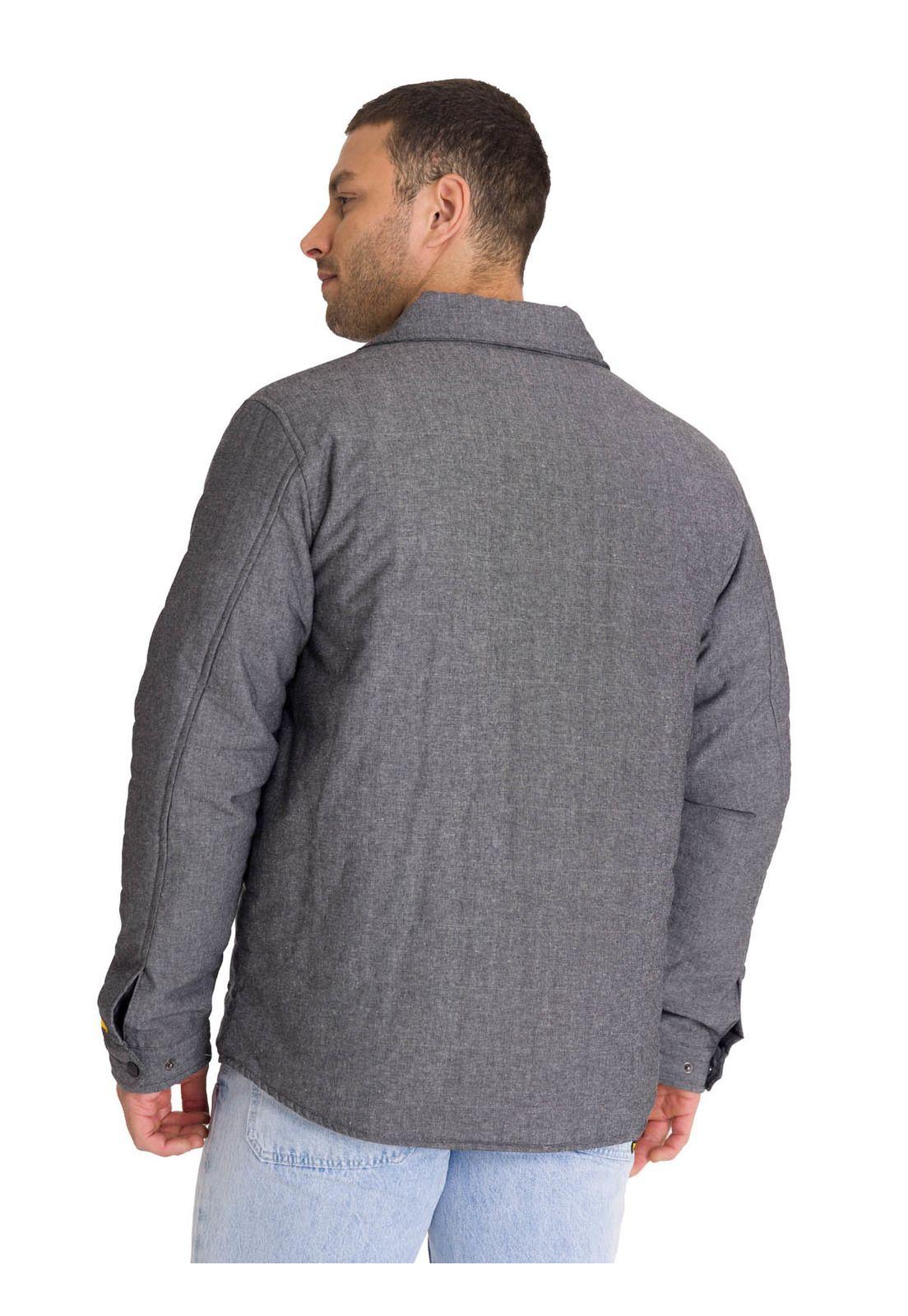 Chaqueta Insulated Snap Front Hombre Gris Oscura-4