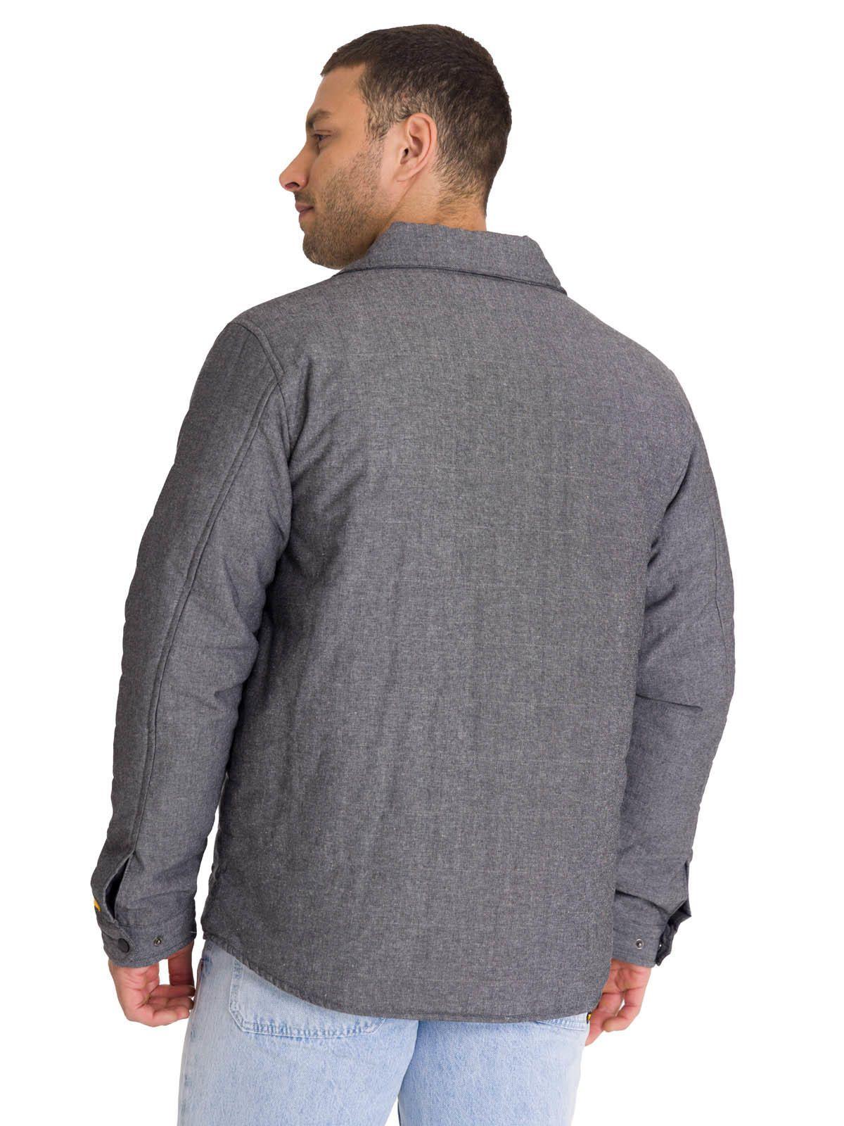 Chaqueta Insulated Snap Front Hombre Gris Oscura-4