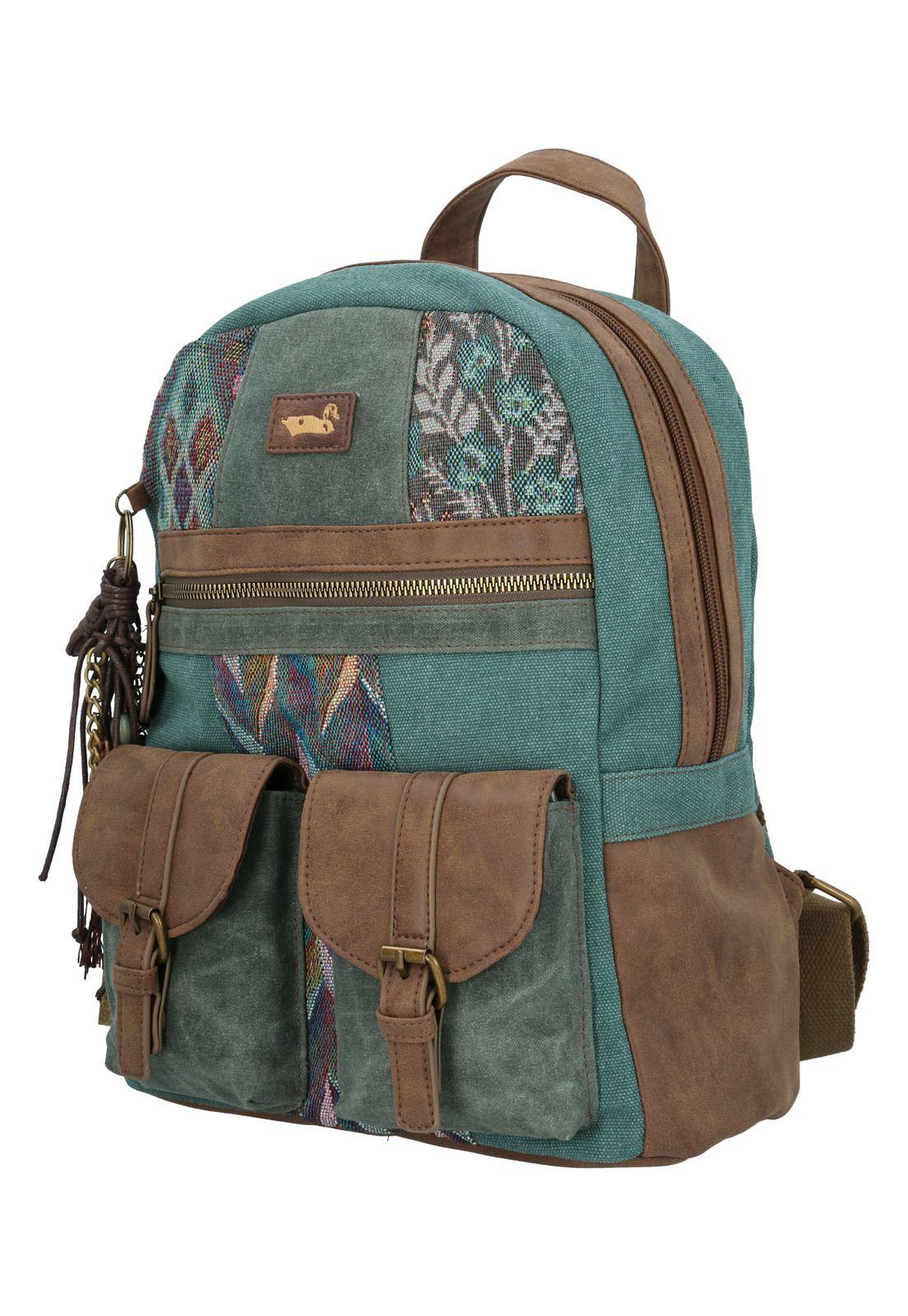 Cartera Turquesa V24Mh Ikal Back Mujer-1