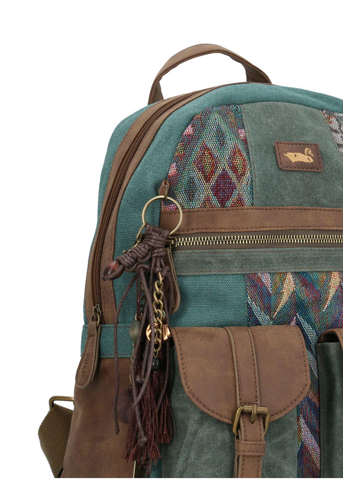 Cartera Turquesa V24Mh Ikal Back Mujer-4