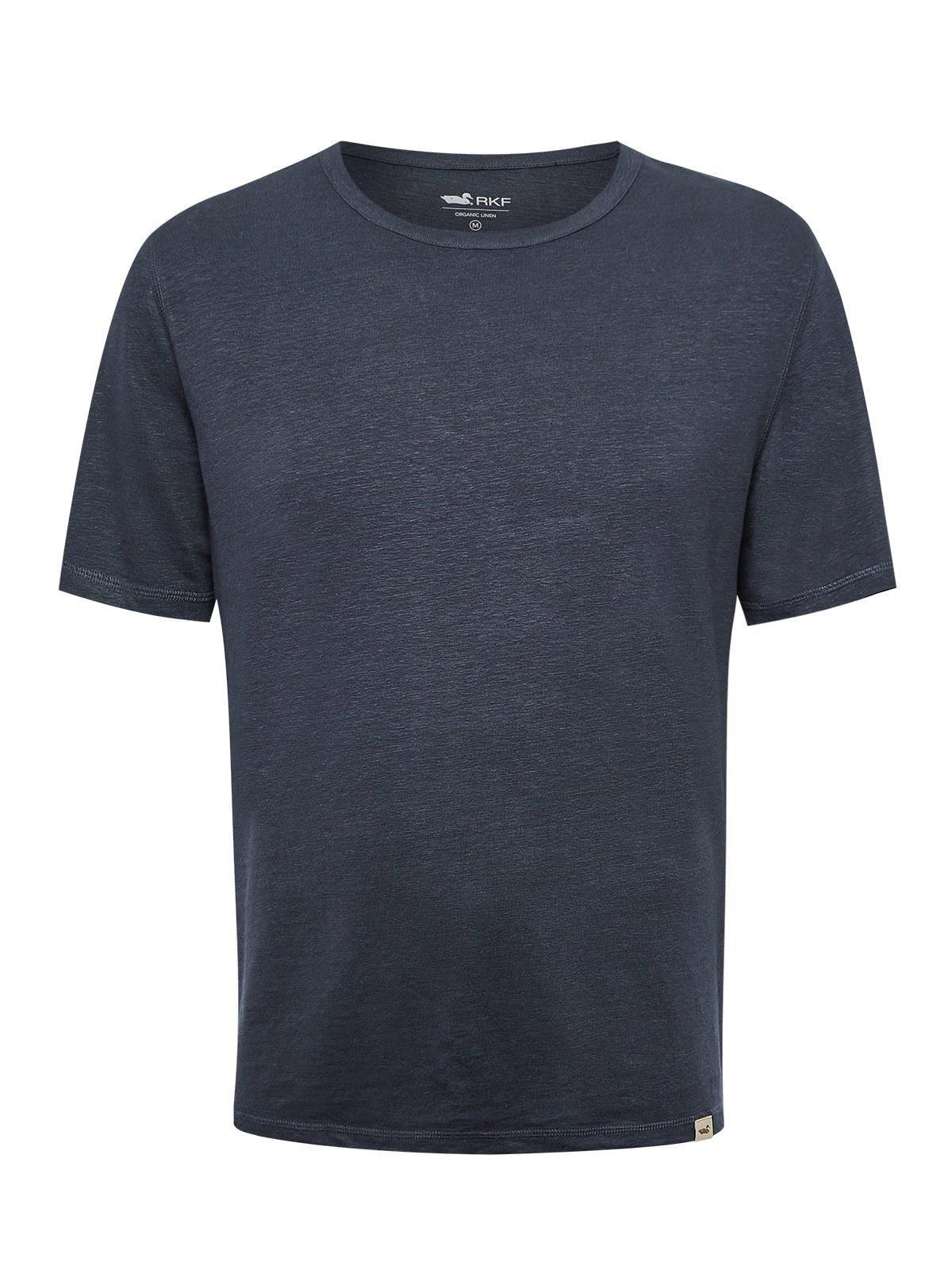 Polera Lino Orgánico Hombre Linen Azul-0