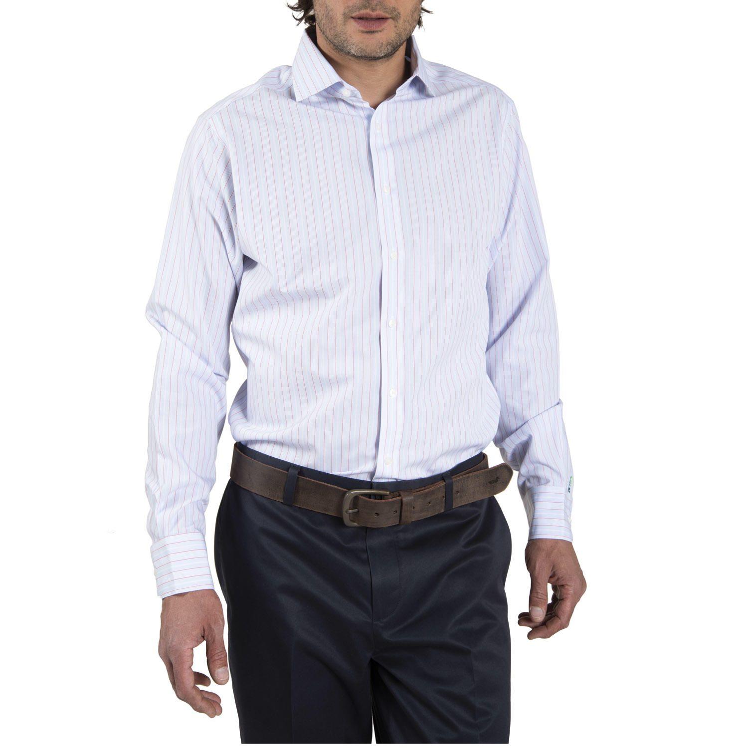 Camisa Algodón Libre de Arrugas Celeste Hombre Rockford-0