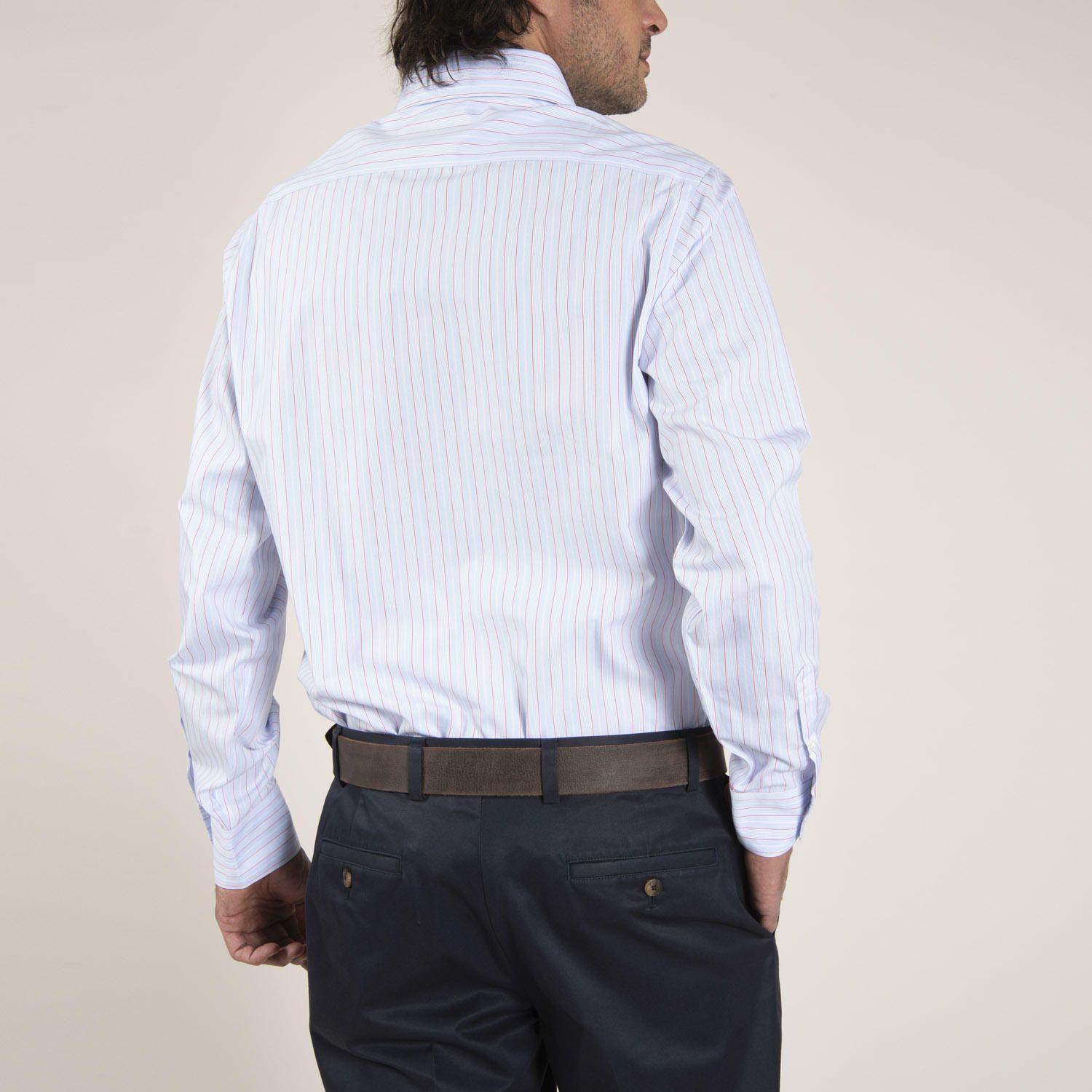Camisa Algodón Libre de Arrugas Celeste Hombre Rockford-3