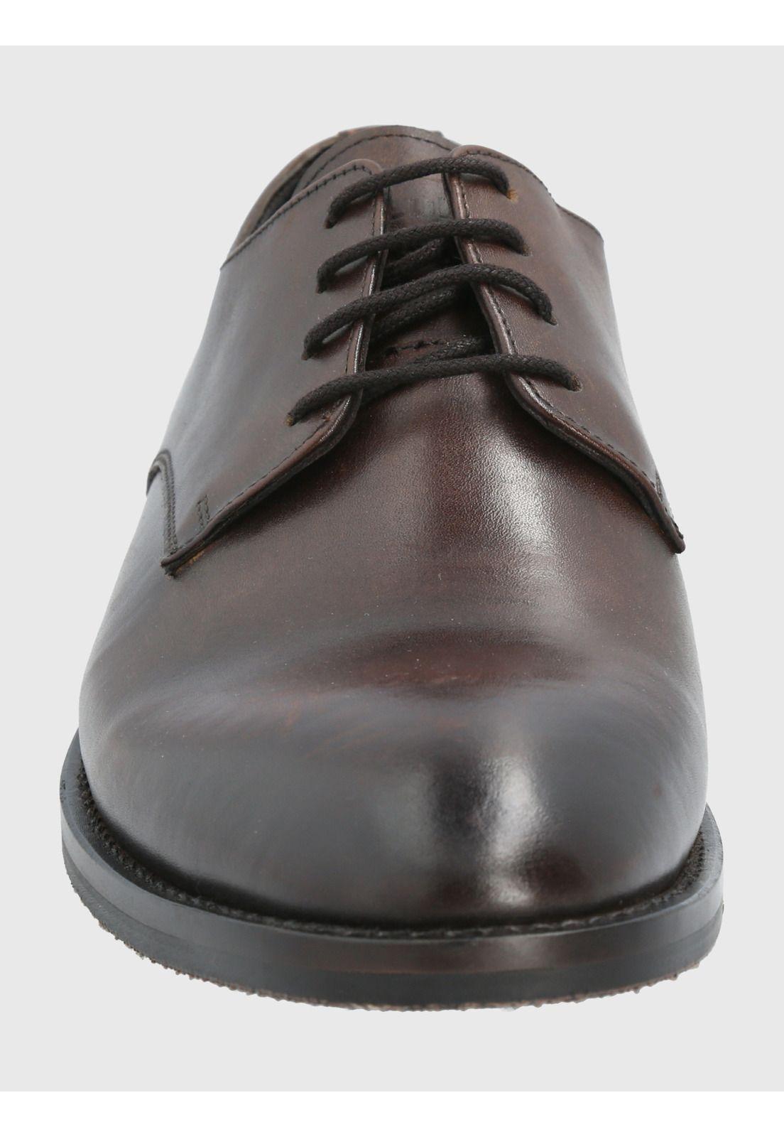 Zapato Cuero Café Oscuro Hombre Anola -1