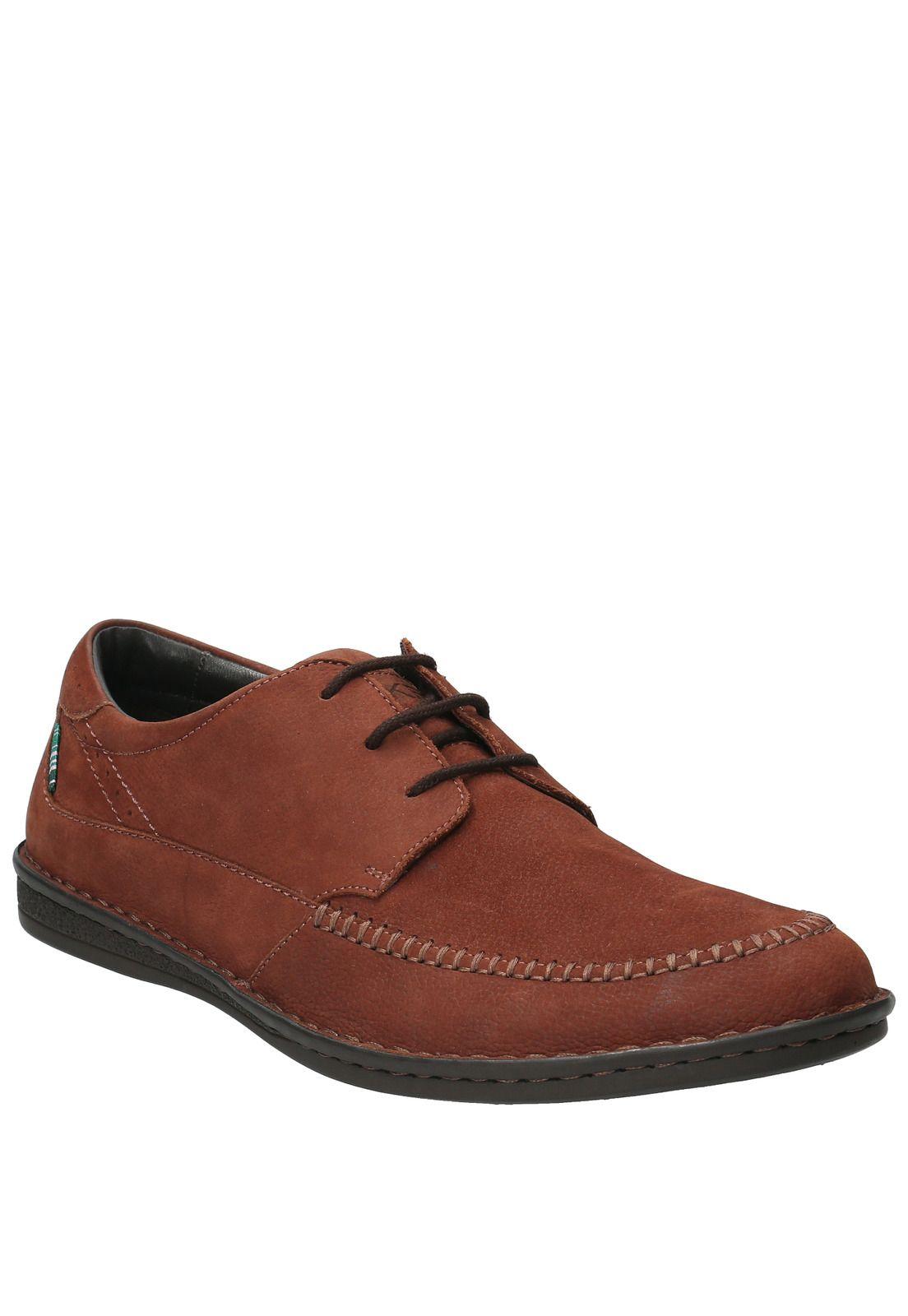 Zapato Cuero Hombre Combe Café-1