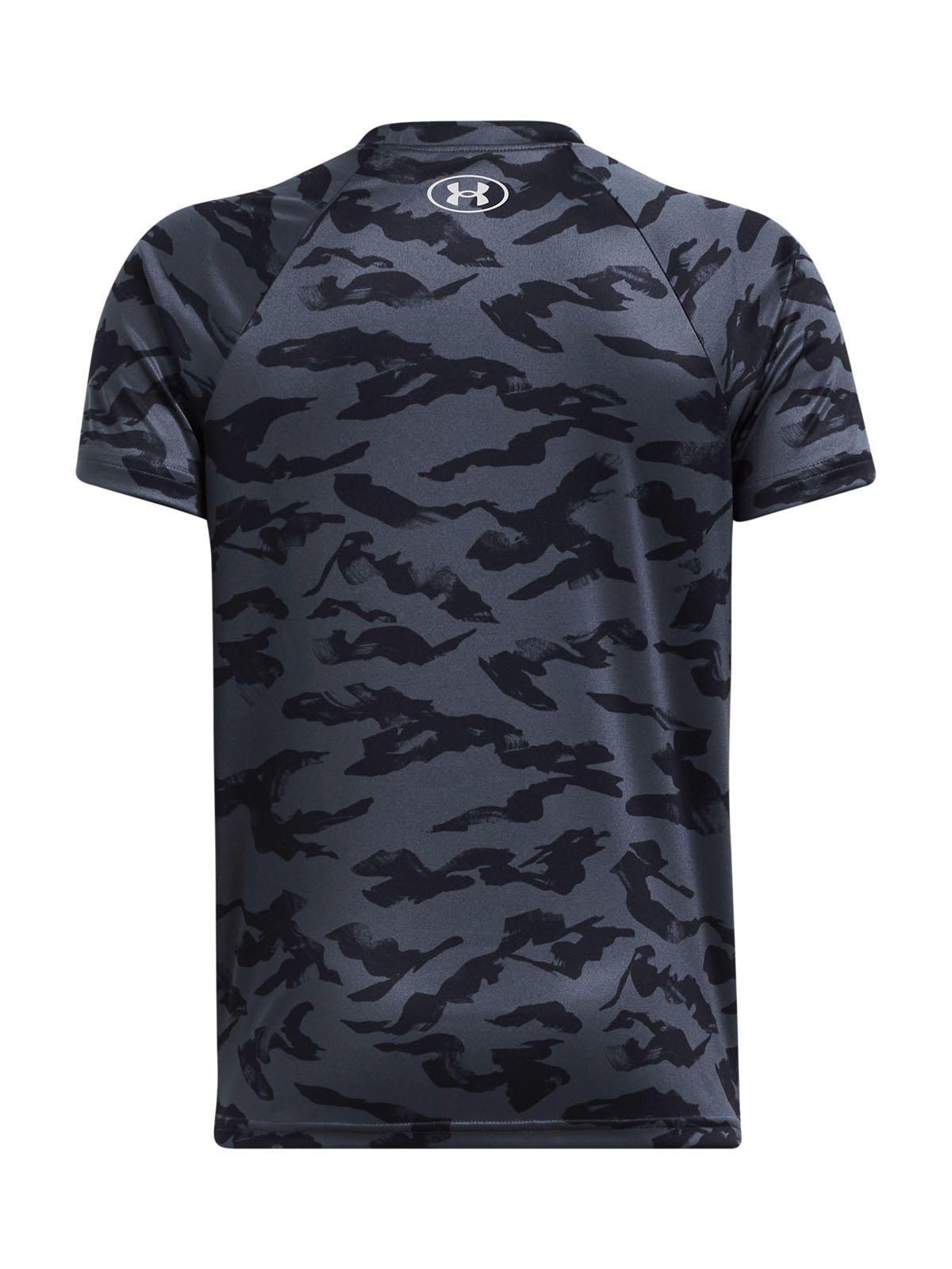 Polera manga corta UA Tech niño Gris-1