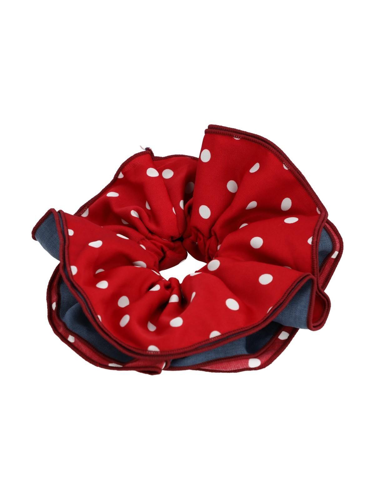 Pack 2 Colets Mujer Maxi Scrun Azul/Rojo-2