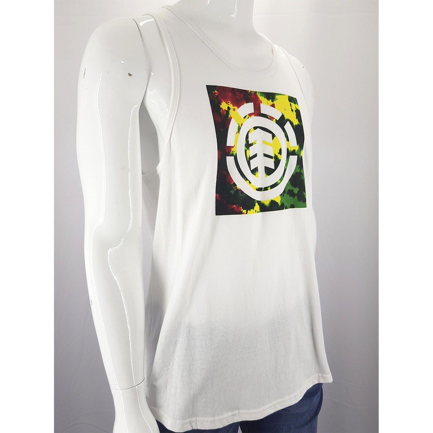 Polera Sin Mangas Hombre Rasta Block Fill Tk Blanco-1