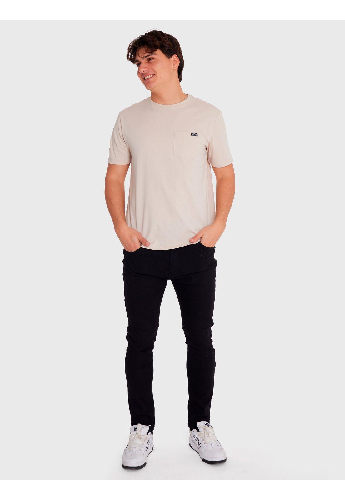 Polera Hombre Essential Pocket Gris-0