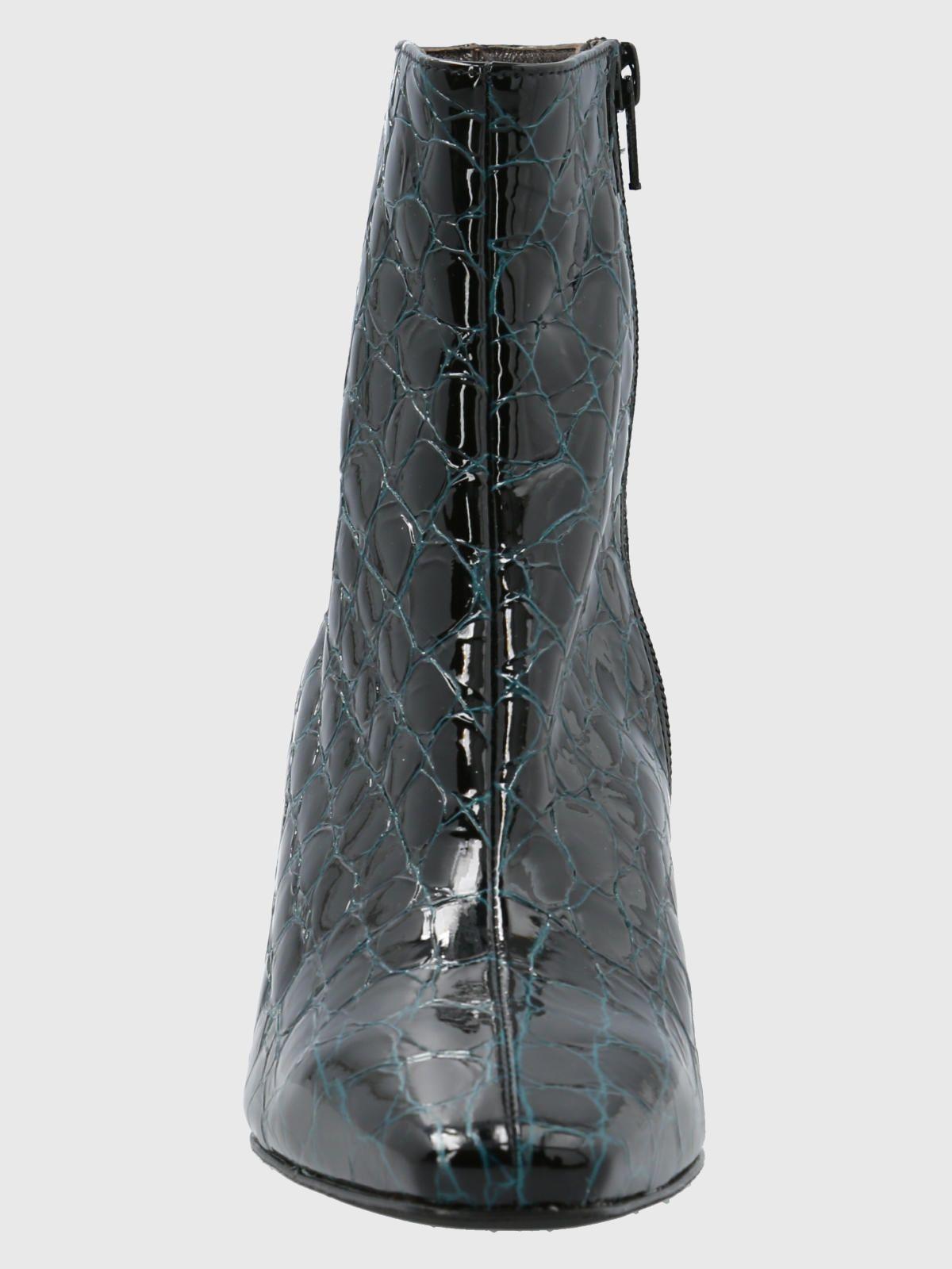 Botín Cuero Mujer Ginna Turquesa-3