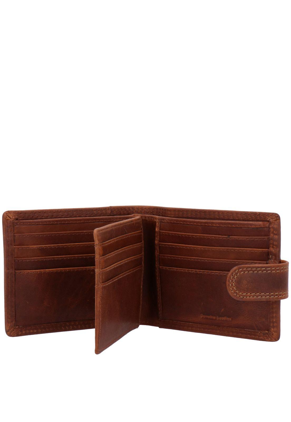 Billetera Cuero Omi Triple Pass Café-2