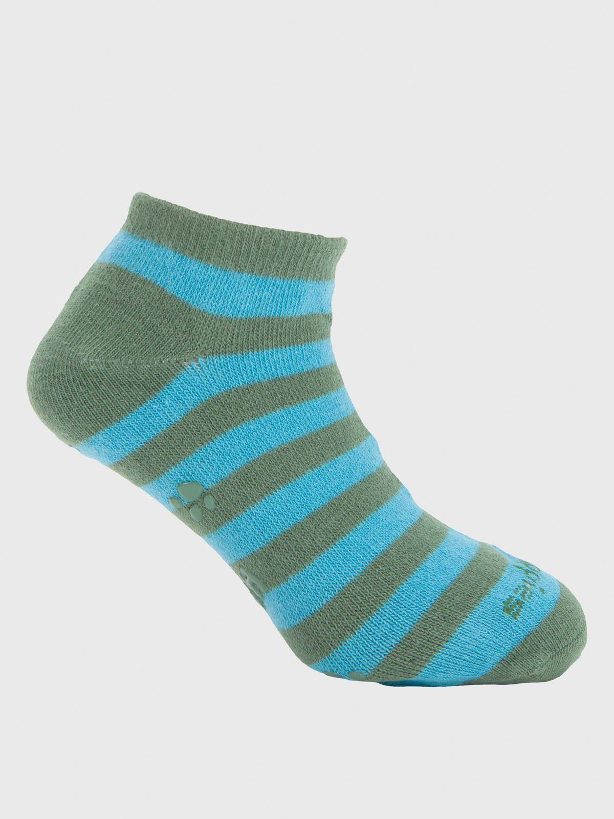 Calcetin Algodón Niño Ped Stripe Verde-0
