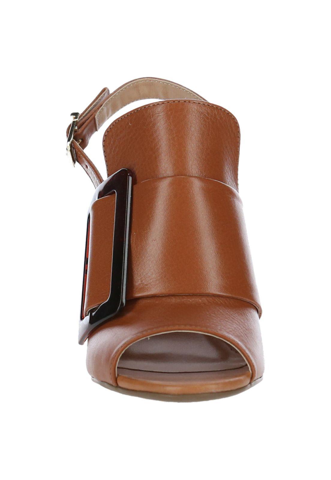 Sandalia Cuero Anastasia Café Mujer-2