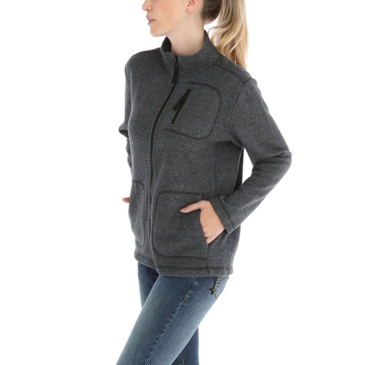 Chaleco Mujer Algodón Elisa Grafito-2