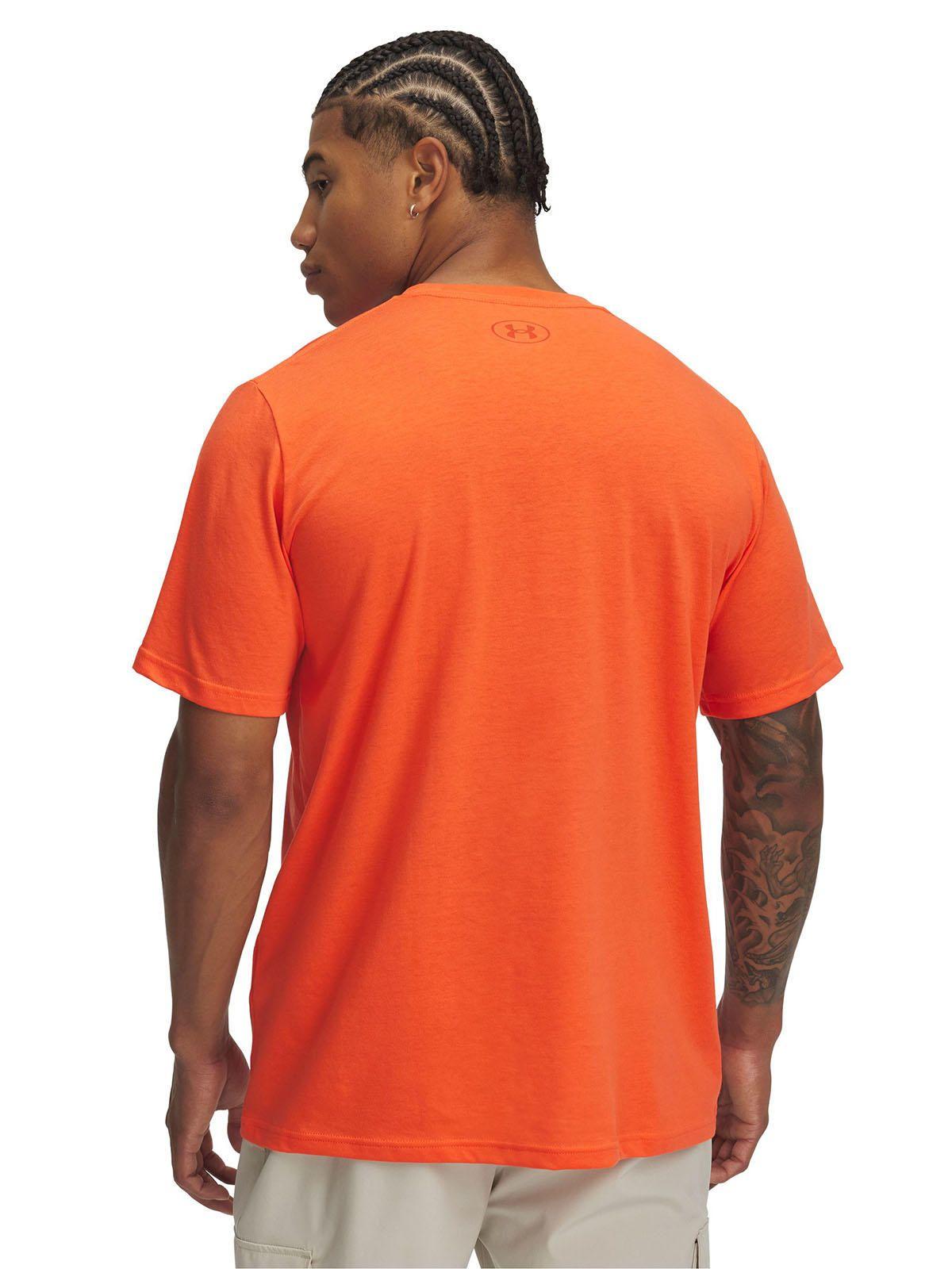 Polera Manga Corta Ua Reflective Big Logo Naranjo Para -1