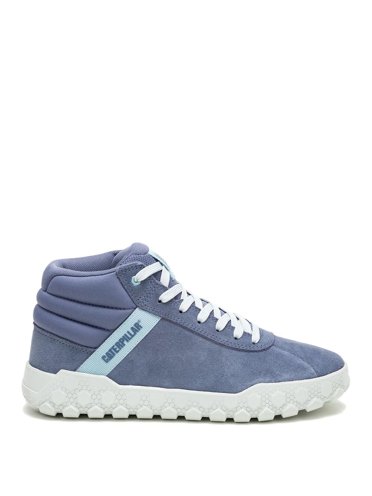 Zapatilla con caña Gamuza Mujer Hex + Mid Azul -1